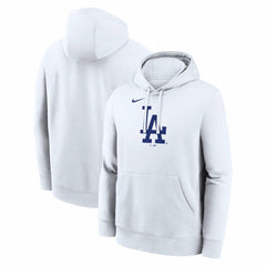 Los Angeles Dodgers Logo Club Hoodie - White | Nike