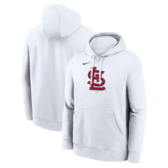 St. Louis Cardinals Logo Club Hoodie - White | Nike
