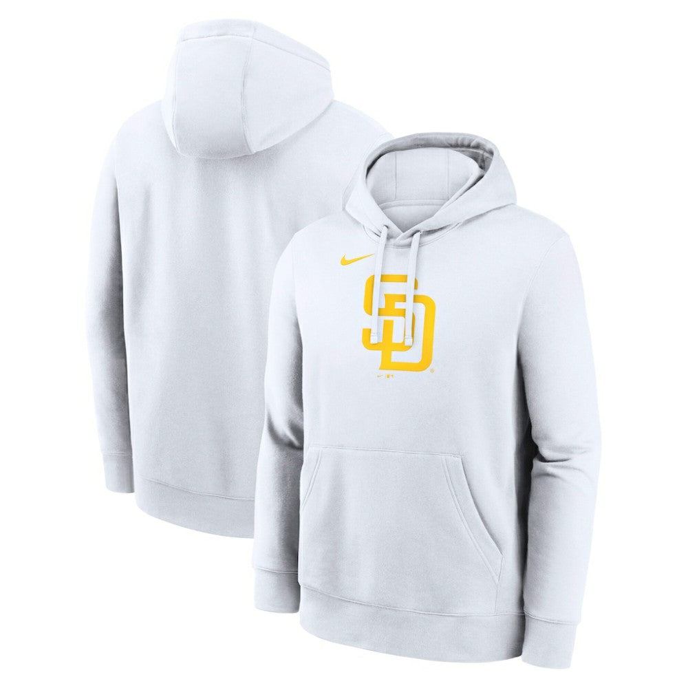 San Diego Padres Logo Club Hoodie - White | Nike