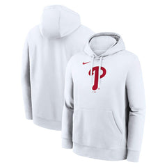 Philadelphia Phillies Logo Club Hoodie - White | Nike