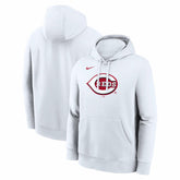 Cincinnati Reds Logo Club Hoodie - White | Nike