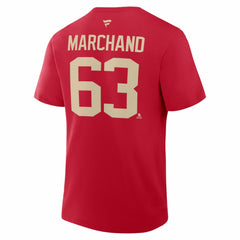Brad Marchand Florida Panthers Fanatics 2026 NHL Winter Classic Authentic Stack Name & Number T-Shirt Red