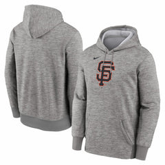 San Francisco Giants Primary Logo Therma Hoodie - Heather Gray | Nike