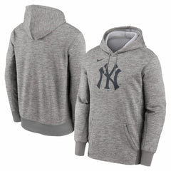 New York Yankees Primary Logo Therma Hoodie - Heather Gray | Nike
