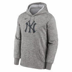 New York Yankees Primary Logo Therma Hoodie - Heather Gray | Nike