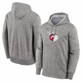Cleveland Guardians Primary Logo Therma Hoodie - Heather Gray | Nike