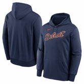 Detroit Tigers Primary Wordmark Therma Hoodie - Navy | Nike