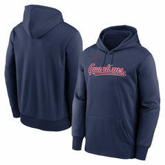 Cleveland Guardians Primary Wordmark Therma Hoodie - Navy | Nike