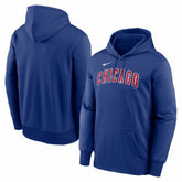Chicago Cubs Primary Wordmark Therma Hoodie - Royal | Nike