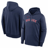 Boston Red Sox Primary Wordmark Therma Hoodie - Navy | Nike
