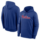 Philadelphia Phillies Primary Wordmark Therma Hoodie - Royal | Nike