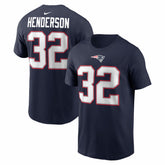 TreVeyon Henderson New England Patriots Name & Number T-Shirt - Navy | Nike cheap