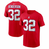 TreVeyon Henderson New England Patriots Name & Number T-Shirt - Red | Nike on sale