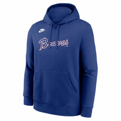Atlanta Braves Cooperstown Collection Wordmark Club Hoodie - Royal | Nike