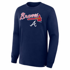 Atlanta Braves Lock-Up Legacy Long Sleeve T-Shirt - Navy