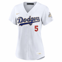 Freddie Freeman Los Angeles Dodgers Women's 2026 Gold Collection Stadium Jersey - White | Nike