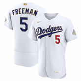 Freddie Freeman Los Angeles Dodgers 2026 Gold Collection Authentic Jersey - White | Nike