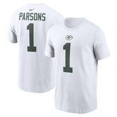 Micah Parsons Green Bay Packers Player Name & Number T-Shirt - White | Nike for sale