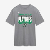Dallas Stars Fanatics 2026 Stanley Cup Playoffs Vintage Tri-Blend T-Shirt Athletic Heather Gray