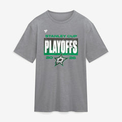 Dallas Stars Fanatics 2026 Stanley Cup Playoffs Vintage Tri-Blend T-Shirt Athletic Heather Gray