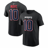 Drake Maye New England Patriots Carbon Name & Number T-Shirt - Black | Nike sale