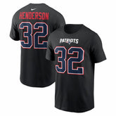 TreVeyon Henderson New England Patriots Carbon Name & Number T-Shirt - Black | Nike discount