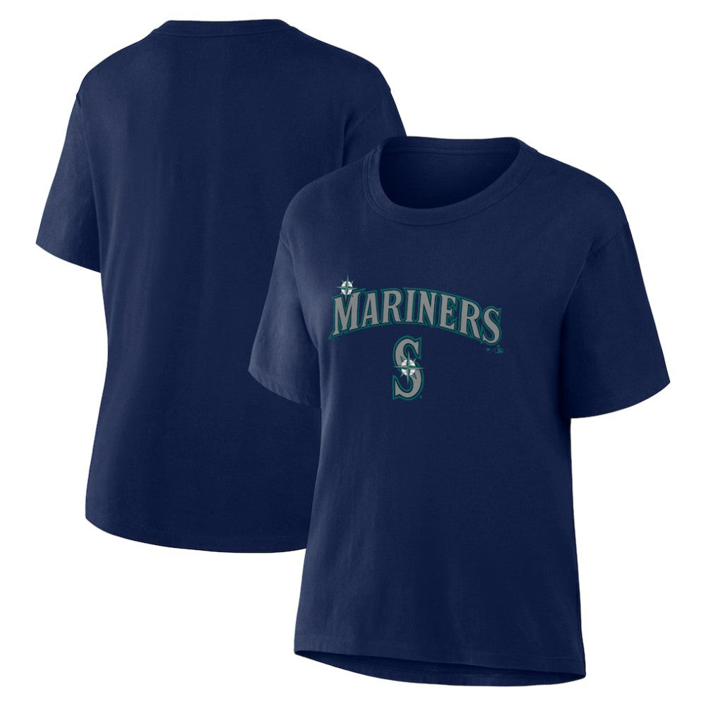 Seattle Mariners Women's Lockup Legacy T-Shirt - Navy