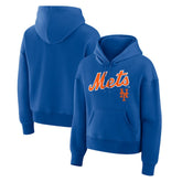 New York Mets Women's Lockup Legacy Fleece Hoodie - Royal