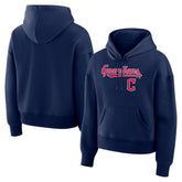 Cleveland Guardians Women's Lockup Legacy Fleece Hoodie - Navy