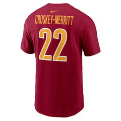 Jacory Croskey-Merritt Washington Commanders Player Name & Number T-Shirt - Burgundy | Nike on sale