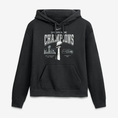 Seattle Seahawks Women's Super Bowl LX Champions Locker Room Trophy Collection Hoodie - Black | Nike on sale