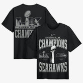 Seattle Seahawks Super Bowl LX Champions Locker Room Trophy Collection Authentic T-Shirt - Black | Nike for sale
