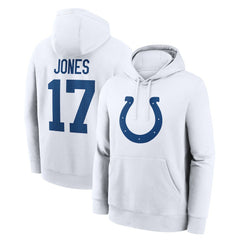 Daniel Jones Indianapolis Colts Player Name & Number Fleece Hoodie - White | Nike outlet