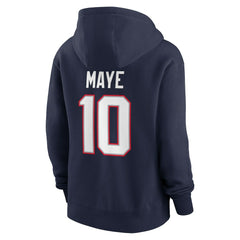 Drake Maye New England Patriots Women's Player Name & Number Fleece Hoodie - Navy | Nike cheap
