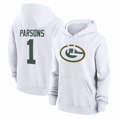 Micah Parsons Green Bay Packers Women's Player Name & Number Fleece Hoodie - White | Nike discount