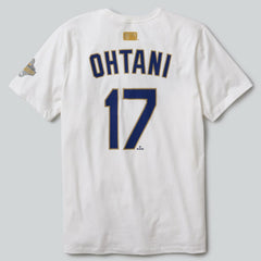Shohei Ohtani Los Angeles Dodgers 2026 Gold Collection Name & Number T-Shirt - White | Nike