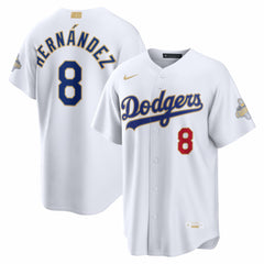 Enrique Hernández Los Angeles Dodgers 2026 Gold Collection Stadium Jersey - White | Nike