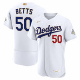 Mookie Betts Los Angeles Dodgers 2026 Gold Collection Authentic Jersey - White | Nike