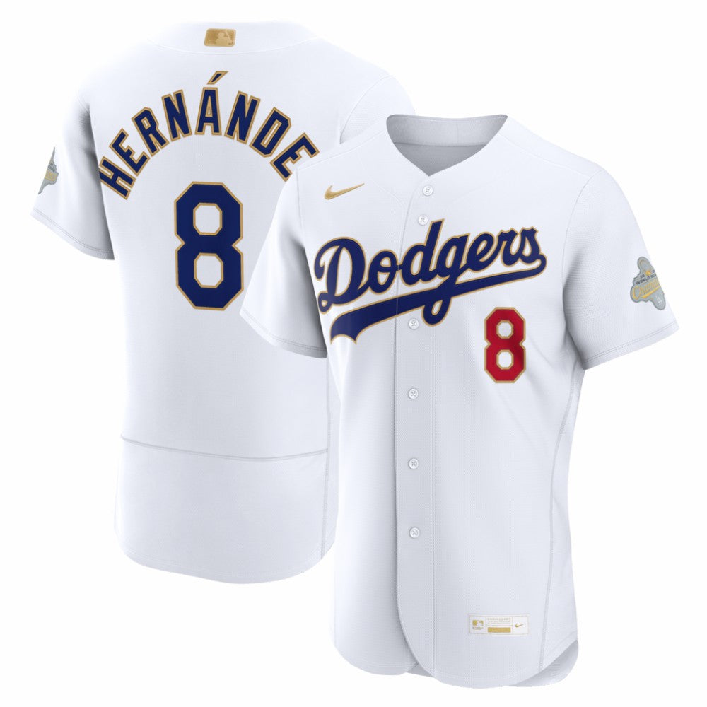 Enrique Hernández Los Angeles Dodgers 2026 Gold Collection Authentic Jersey - White | Nike