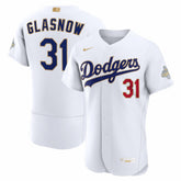 Tyler Glasnow Los Angeles Dodgers 2026 Gold Collection Authentic Jersey - White | Nike