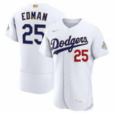 Tommy Edman Los Angeles Dodgers 2026 Gold Collection Authentic Jersey - White | Nike