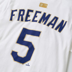 Freddie Freeman Los Angeles Dodgers 2026 Gold Collection Name & Number T-Shirt - White | Nike