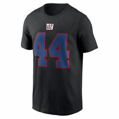Cam Skattebo New York Giants Name & Number T-Shirt - Black | Nike for sale