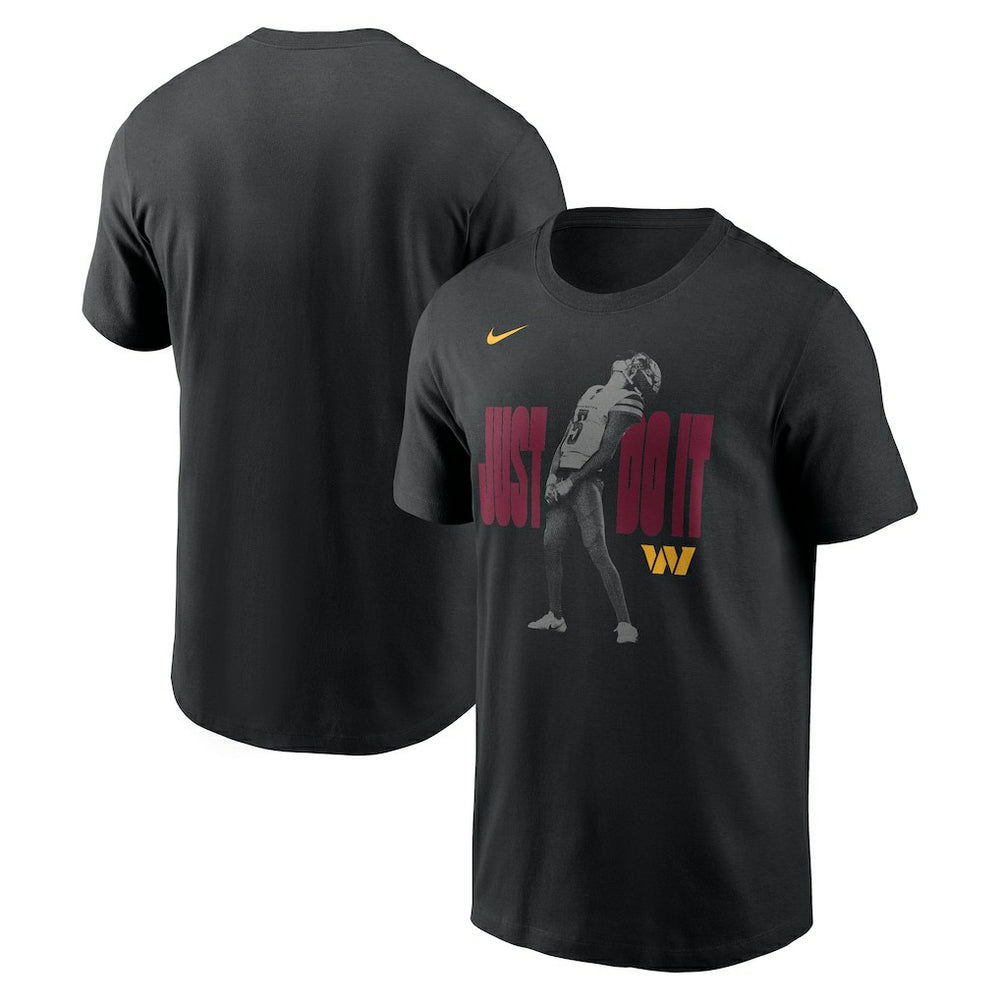 Jayden Daniels Washington Commanders Just Do It T-Shirt - Black | Nike online
