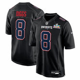 Stefon Diggs New England Patriots Super Bowl LX Patch Carbon Fashion Game Jersey - Black | Nike outlet