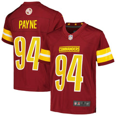 Daron Payne Washington Commanders Youth Game Jersey - Burgundy | Nike discount