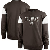 Cleveland Browns '47 Groundbreaker Onset Pullover Sweatshirt - Brown discount