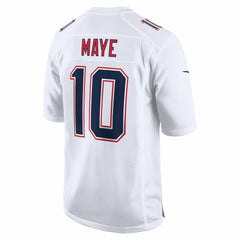Drake Maye New England Patriots Game Jersey - Tundra White | Nike discount