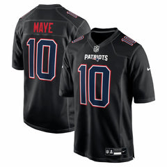 Drake Maye New England Patriots Game Jersey - Carbon Black | Nike discount