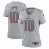 Drake Maye New England Patriots Women's Fashion Atmosphere Fashion Game Jersey - Gray | Nike online